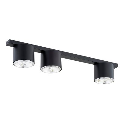 Faretto da soffitto Nano in acciaio nero