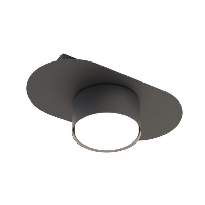 Faretto STILO in acciaio nero opaco