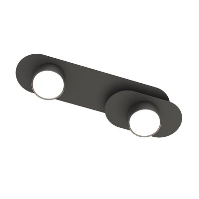 Faretto STILO in acciaio nero opaco