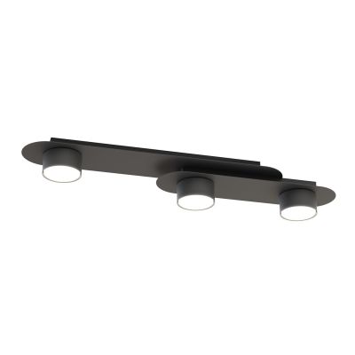 Faretto a soffitto STILO in acciaio nero opaco