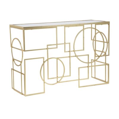 Kendra Home - Tavolo Consolle VKH625, Oro, 120x41x81 cm