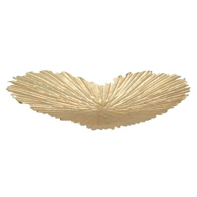 Kendra Home - Vassoio Cuore 21, Oro, 25x2x29 cm