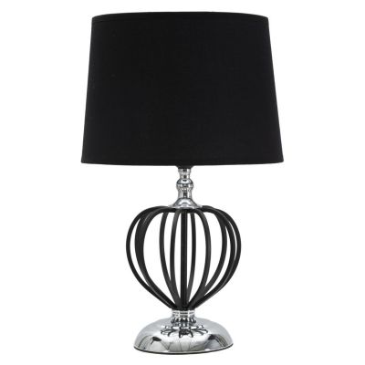 Kendra Home - Lampada da Tavolo VKH136, Nero, 28x28x44,5 cm