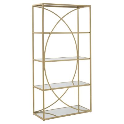 Kendra Home - Libreria VKH219, Oro, 90x38x180 cm