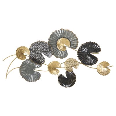 Kendra Home - Decorazione in Metallo 3D Cerchi 13, Multicolore, 105x4x56 cm