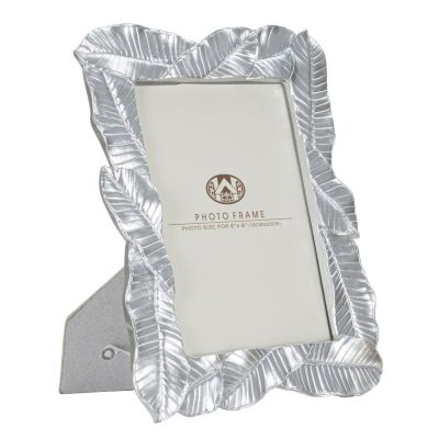 Kendra Home - Portafoto Olistic 8, Argento, 23x2,5x27,5 cm