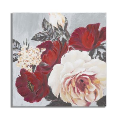 Kendra Home - Stampa su Tela Fiori 62, Multicolore, 90x3,7x90 cm