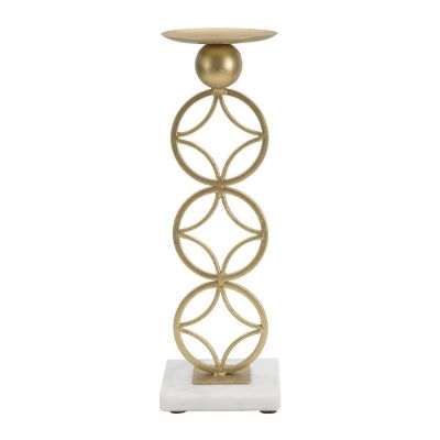 Kendra Home - Candle Holder VKH344, Gold, 10x10x32 cm