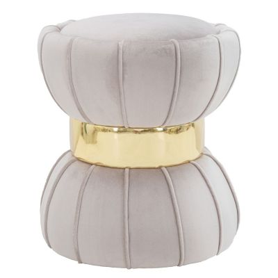 Kendra Home - Pouf VKH359, Grigio, 40x40x44 cm