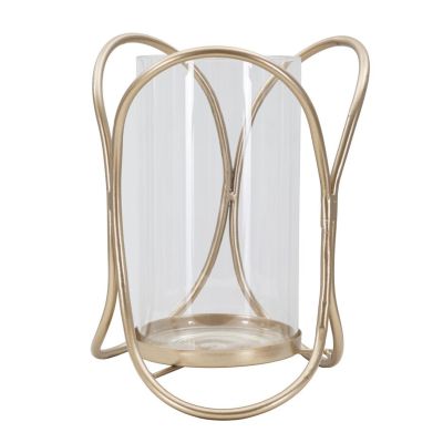 Kendra Home - Portacandela VKH349, Marrone, 16x16x21,5 cm