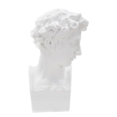 Kendra Home - Scultura Grecia 4, Bianco, 20x17,5x30 cm