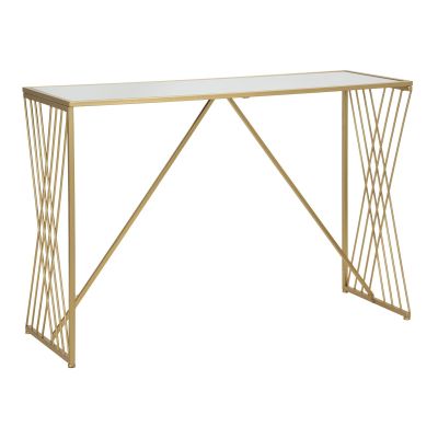 Kendra Home - Tavolo Consolle VKH624, Oro, 120x40x80 cm