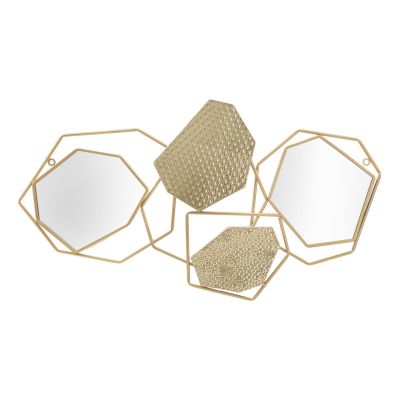 Kendra Home - Specchio con Cornice VKH501, Oro, 91x4x52 cm