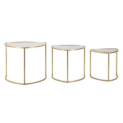 Kendra Home - Set Tavolini VKH553, Oro, 60x60x50 cm