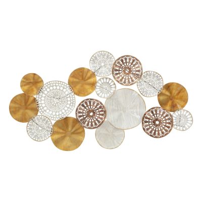 Kendra Home - Decorazione in Metallo 3D VKH32, Multicolore, 125x5,5x68,5 cm