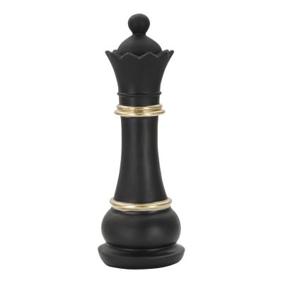 Kendra Home - Sculpture Chess 14, Black, 9x9x25,5 cm