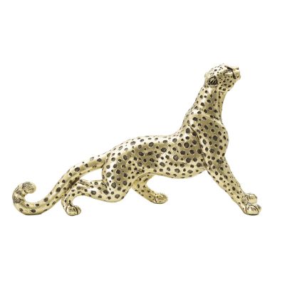 Kendra Home - Sculpture Leopard, Gold, 33x7,7x19,5 cm
