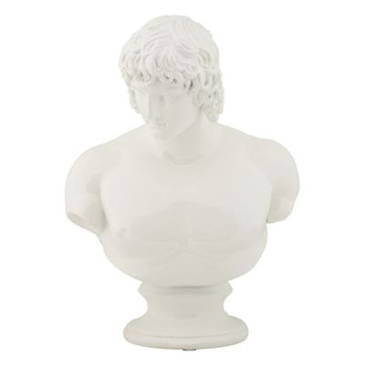 Kendra Home - Scultura Grecia 6, Bianco, 18,2x12,8x25 cm
