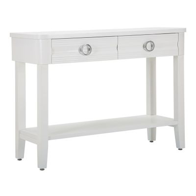 Kendra Home - Tavolo Consolle VKH603, Bianco, 110x40x82 cm