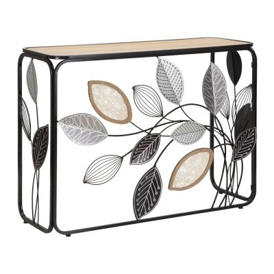 Kendra Home - Tavolo Consolle Natura 3, Multicolore, 108x36,8x80 cm