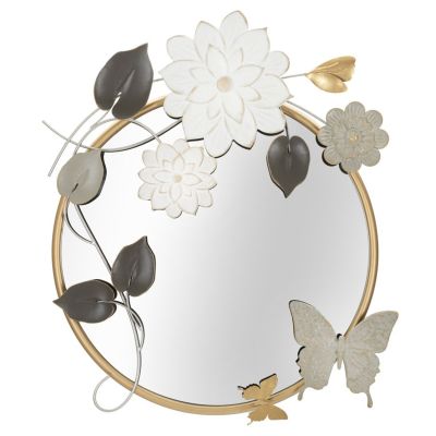 Kendra Home - Specchio con Cornice Geometrico 16, Multicolore, 74,9x7x66 cm