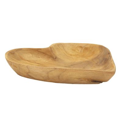 Kendra Home - Vassoio Cuore 18, Marrone, 27x29x4 cm