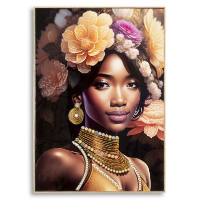 Kendra Home - Stampa su Tela Africa 22, Multicolore, 72x4,5x102 cm