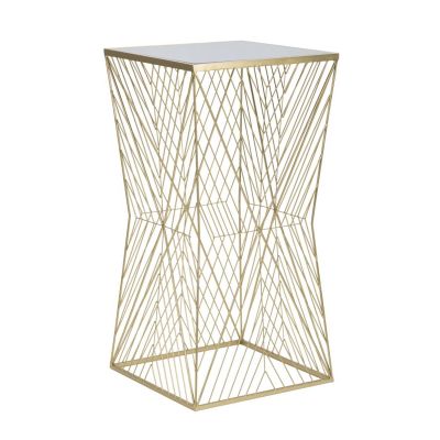 Kendra Home - Tavolino VKH594, Oro, 50x50x100 cm