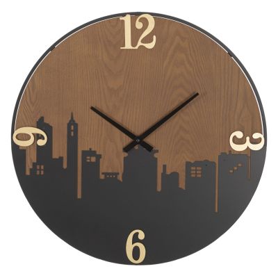 Kendra Home - Orologio da Parete VKH253, Marrone, 60x2x60 cm