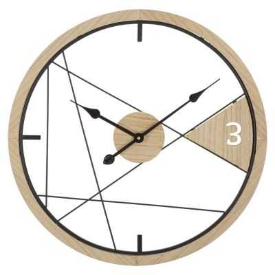 Kendra Home - Orologio da Parete VKH261, Marrone, 60x2,5x60 cm