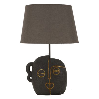 Kendra Home - Lampada da Tavolo VKH162, Marrone, 30,5x30,5x46 cm