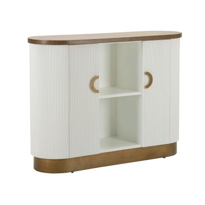 Kendra Home - Credenza VKH27, Bianco, 121x41x90 cm