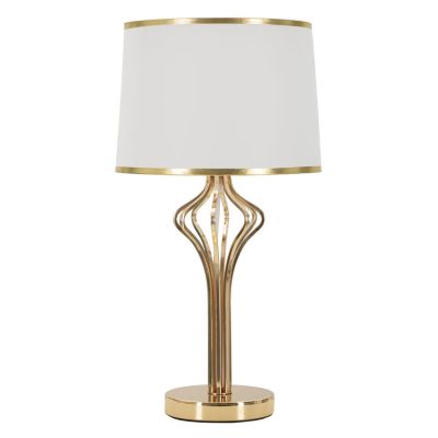 Kendra Home - Lampada da Tavolo VKH131, Bianco, 28x28x53 cm