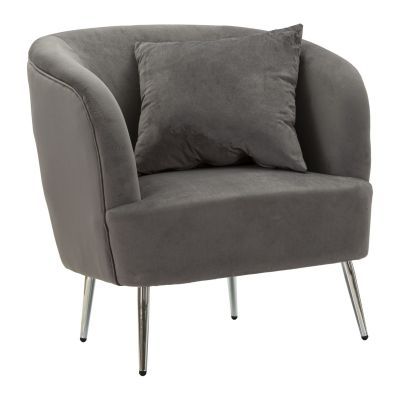 Kendra Home - Poltrona VKH313, Grigio, 73x66x78 cm