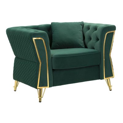 Kendra Home - Poltrona VKH321, Verde, 104x83x76 cm