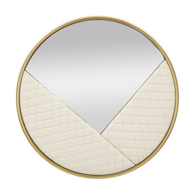 Kendra Home - Specchio con Cornice VKH487, Bianco, 80x3x80 cm