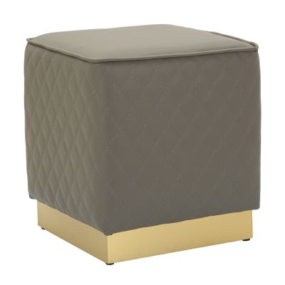 Kendra Home - Pouf VKH352, Grigio, 38x38x38 cm