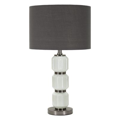 Kendra Home - Lampada da Tavolo VKH172, Grigio, 32,5x32,5x57 cm