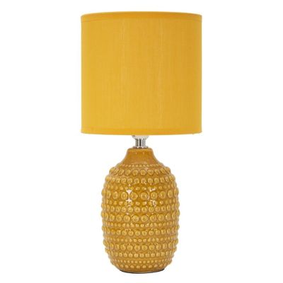 Kendra Home - Lampada da Tavolo VKH95, Giallo, 15x15x30,5 cm