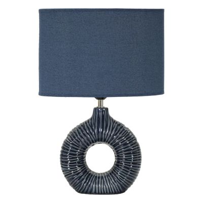 Kendra Home - Lampada da Tavolo VKH92, Blu, 28,5x15x43 cm