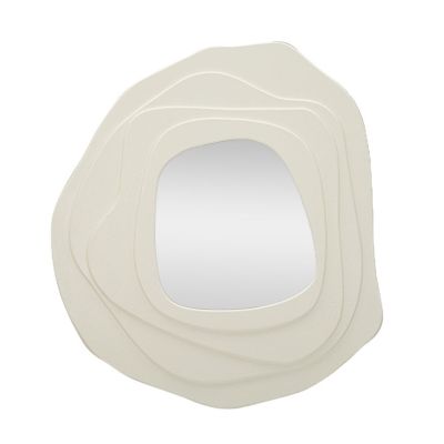 Kendra Home - Specchio con Cornice VKH475, Bianco, 90x4x97 cm