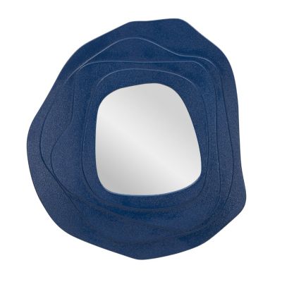 Kendra Home - Specchio con Cornice VKH478, Blu, 90x4x97 cm