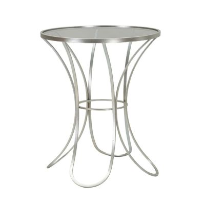 Kendra Home - Tavolino VKH564, Argento, 56x56x68 cm
