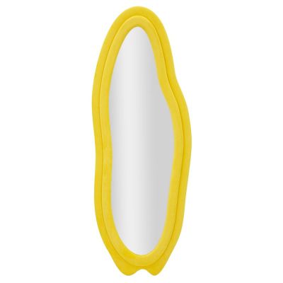 Kendra Home - Specchio con Cornice VKH467, Giallo, 40x4x160 cm