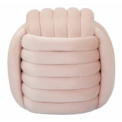 Kendra Home - Pouf Gomitolo 5, Rosa, 45x45x45 cm
