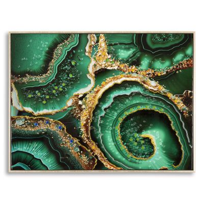 Kendra Home - Stampa su Tela Marmo 11, Multicolore, 82x4x62 cm