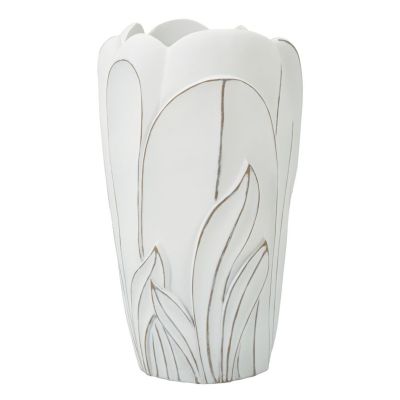 Kendra Home - Vaso Decorativo VKH661, Bianco, 29x29x48 cm