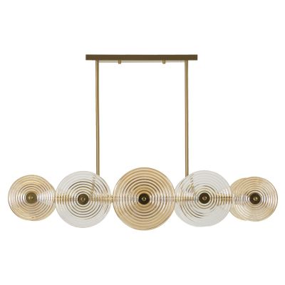 Kendra Home - Lampada a Sospensione VKH85, Oro, 116x27x79 cm