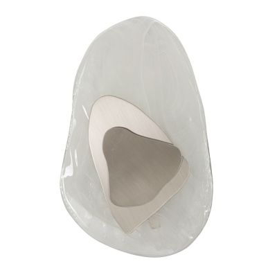 Kendra Home - Lampada a Parete VKH62, Argento, 21x8x32 cm