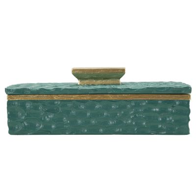 Kendra Home - Portacandela VKH735, Verde, 6,4x18,8x10,8 cm